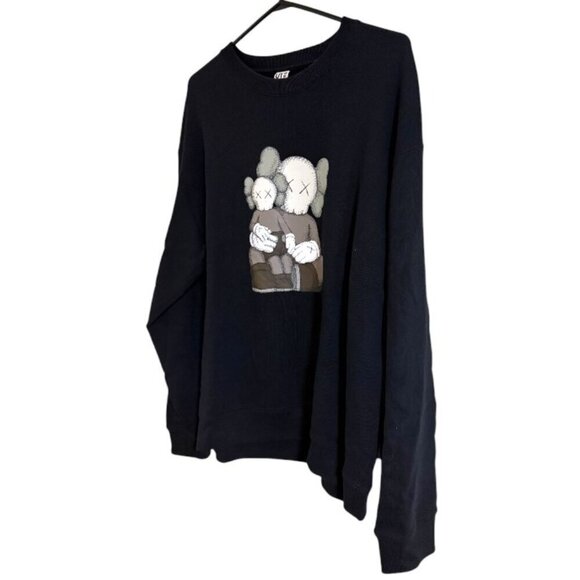 KAWS x Uniqlo Black Longsleeve Sweatshirt - Picture 4 of 7